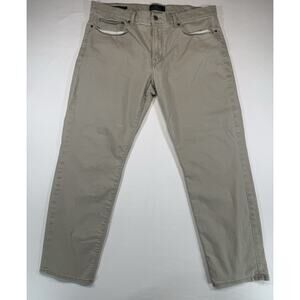Lucky Brand Pants Men's 36x30 Khaki Tan 121 Slim Fit Straight Leg Stretch